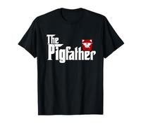 Mens The Pigfather Pig Father's Day for Daddy Men Gift T-Shirt