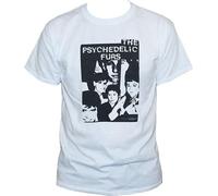 Men's The Psychedelic Furs T Shirt Rock New Wave Tee White XXL