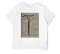 Men's The Shawshank Redemption Tee Poster Mens Natural Cotton- T-Shirts White L