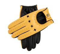 Men's The Suited Racer Touchscreen Leather Driving Gloves - CORK/BLACK / S