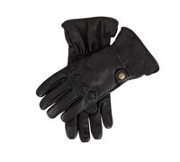 Men's The Suited Racer Touchscreen Water-Resistant Wool-Lined Goatskin Leather Gauntlet Gloves - Black / L