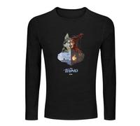 Mens The Thing Movie Horror John Carpenter 80s Men's 100% Cotton Tee Crewneck Unisex Long Sleeve T-Shirt Black XXL