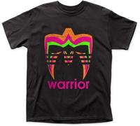Men's The Ultimate Warrior T-Shirt Graphic Tees 100% Cotton Unisex Black Mens