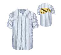 Men's The Warrior Furies Pinstripe Movie Baseball Jersey Stitched S-3XL, White, Large