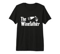 Mens The Wine Father Vineyard Winery Wine Making Dad Winemaker Premium T-Shirt