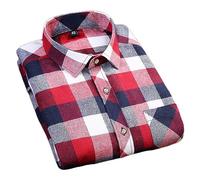 Mens Thermal Check Lumberjack Brushed Fleece Shirt Sherpa Jacket Casual Winter Warm Flannel Long Sleeve Shirt Lightweight Breathable Casual Button Down Zipped Pocket Padded (Multicolour 1,5XL,5XL)