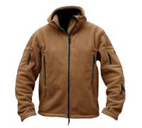 Mens Thermal Fleece Lined Combat Jacket| Mens Tactical Jacket| Fluffy Teddy Jackets| Soft Touch Army Jackets| Quilt Lined Fleece Coat| Full Zip Military Coat| Leisure Sports Coats With Zip Pockets