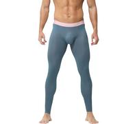 Mens Thermal Leggings Fleece Lined Thermal Base Layer Bottoms Long Activewear Leggings Solid Casual Tights Thermal Bottoms Men's Compression Leggings Winter Long Cotton Base Layer Leggings