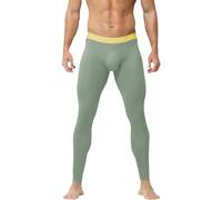 Mens Thermal Leggings Fleece Lined Thermal Base Layer Bottoms Long Activewear Leggings Solid Casual Tights Thermal Bottoms Men's Compression Leggings Winter Long Cotton Base Layer Leggings