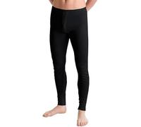 Mens Thermal Long Johns Underwear Baselayer Bottoms - Winter Warm Brushed Inside Ultra Soft Thermal Trousers Pants (UK, Alpha, XL, Regular, Regular, Black)