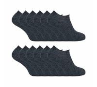 Mens Thermal Low Cut Trainer Socks | 12 Pair Multipack | Winter Invisible Socks for Men