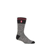 Mens Thermal Socks 2.3 TOG Warm Winter Patterned Stripe 1p SOCKSHOP Heat Holders