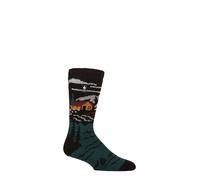 Mens Thermal Socks 2.3 TOG Warm Winter Patterned Stripe 1p SOCKSHOP Heat Holders