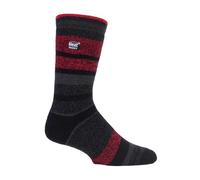 Heat Holders Lite - Mens 1.6 TOG Thermal Casual Socks 6-11 UK - Red Nylon - Size UK 6-11