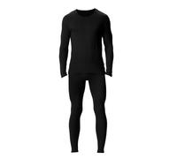 Men's Thermal Underwear Set Fleece Lined Base Layer,Winter Warm Long Sleeve T shirts and Pants for Cold Weather Protection with Comfort Stretch Fit and Moisture Wicking (Black, XXXXXXXXL)