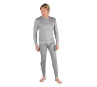 Mens Thermal Underwear Set Long Sleeve Vest & Long Johns [Thermals] (Grey, Medium: To Fit Chest 36-38 Inches 91-96 Cms)
