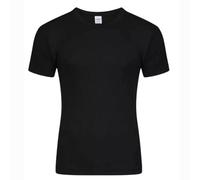Men's Thermal Underwear Short Sleeve T-Shirt Only- Ultra Soft Warm Fleece Lined Vests Short Sleeve Top Long Johns, Baselayer Thermals T-Shirt for Winter Size S M L XL XXL (Black, M)