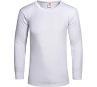 Mens Thermal Underwear Vests Long Sleeve Tops (Small- White)