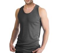 Mens Thermal Vest Brushed Fleece Inside Underwear Shirt SKI Warm Base Layer TOP[Charcoal Grey,M]