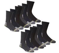 Men's Thick Socks Heavy Duty Reinforced Heel For Steel Toe Boots - Assorted Colours - Size 12-14