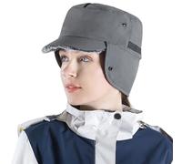 Men's Thickened Trapper Hat Waterproof Hat Repellent Nylon Faux Winter Hats for Men Rabbit Fur Lining Hats for Men UK Adjustable with Ear Flaps for Skiing Hiking Fishing (UK, Alpha, M, L, Dark Grey)