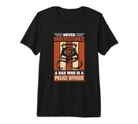Mens Thin Blue Line - A dad who is a Police Officer Premium T-Shirt