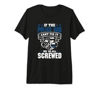 Mens Thin Blue Line - If The Police Dad Cant fix it Premium T-Shirt