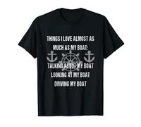 Mens Things I Love Almost As Much As My Boat - Funny Boat T-shirt T-Shirt