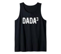 Mens Third Time Dada Again 3rd Power Baby Announcement Tank Top