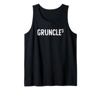 Mens Third Time Gruncle Again 3rd Power Baby Announcement Tank Top