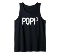 Mens Third Time POPI Again 3rd Power Baby Announcement Tank Top