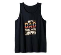 Mens This Dad Finds Joy in Camping Outdoors Tank Top