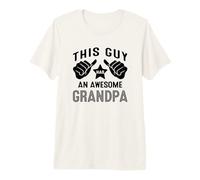 Mens This Guy Has an Awesome Grandpa Premium T-Shirt