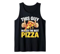 Mens This Guy Makes The Best Pizza Shirt Funny Men Pizza Lover Tank Top
