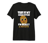 Mens This is My Human Costume I'm Really A Potato Funny Potatoes Premium T-Shirt