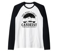 Mens This is What a Great Canoeist Looks Like - Funny Canoeing Raglan Baseball Tee