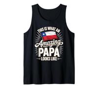 Mens This is What an Amazing Papa Looks Like Chile Tank Top
