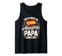 Mens This is What an Amazing Papá Looks Like Spain Tank Top