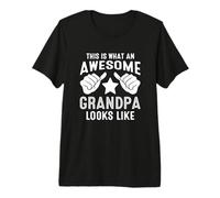 Mens This is What an Awesome Grandpa Looks Like Premium T-Shirt