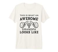 Mens This is What an Awesome Grandpa Looks Like Premium T-Shirt
