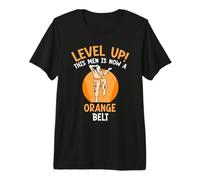 Mens This Men is Now a Orange Belt Premium T-Shirt