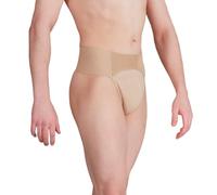 Mens Thong Dance Belt - Nude - Medium