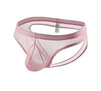 Mens Thong - Men's Thong UnderwearHipster Mesh Transparent Jock Strap Low-Rise Elephant Pouch Cosplay Costume Tanga for Stag Do Fancy Dress Party Costume
