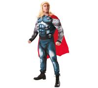 Mens Thor Costume Deluxe Marvel Avengers Superhero Adult Fancy Dress Outfit