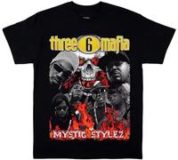Men's Three 6 Mafia Mystic Style T Shirt Funny Unisex Black L
