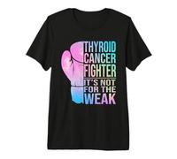 Mens Thyroid Cancer Fighter | Thyroid Cancer Awareness Premium T-Shirt