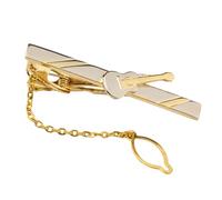 Men's Tie Clip, Men's Gold Guitar Metal Tie Clip, Paired with Gift Box, Suitable for Formal Occasions such as Weddings, Parties, Business, Birthdays, Anniversaries, etc. as Accessory Gifts. Add Color