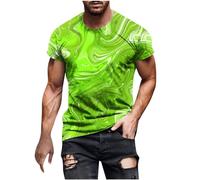 Mens Tie-Dye T-Shirt Short Sleeve Tops UK Sale Clearance Man Crewneck Pullover Retro Tshirts Regular-Fit T Shirts Athletic Tees Exercise Fitness Activewear Gym Workout Top Novelty Streetwear