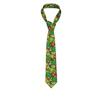 Men'S Tie Frog Print Woven Casual Necktie Slim Necktie Formal Necktie For Business Wedding