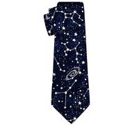 Cubirmin Funny Ties for Men Teen Boys Fashion Novelty Silm Necktie Adjustable Neck Tie for Wedding Party Meeting Outfit, Galaxy Starry Night Stars, One Size